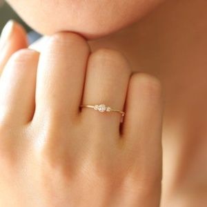 Multi Stone Ring, CZ Stacking Ring